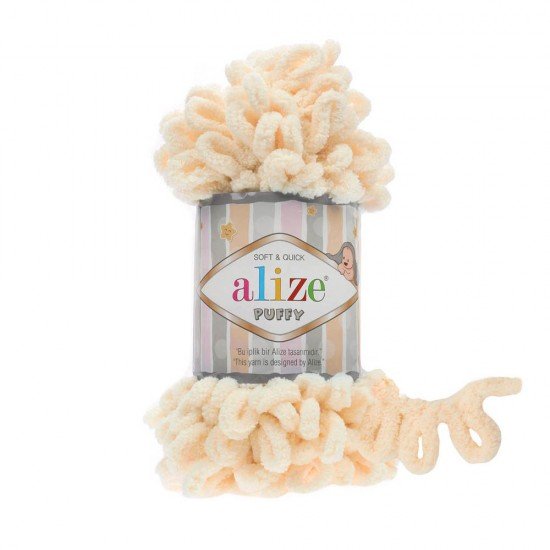 Alize Puffy Vanilya El Örgü İpi 742 Alize Puffy Vanilya El Örgü İpi 742