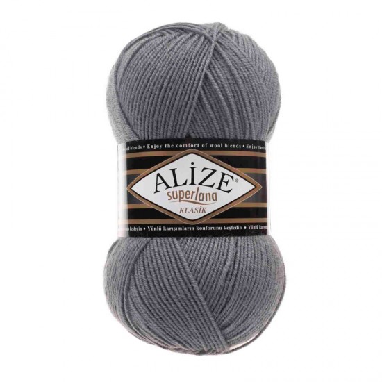Alize Superlana Klasik Kömür Grisi El Örgü İpi 87 Alize Superlana Klasik Kömür Grisi El Örgü İpi 87