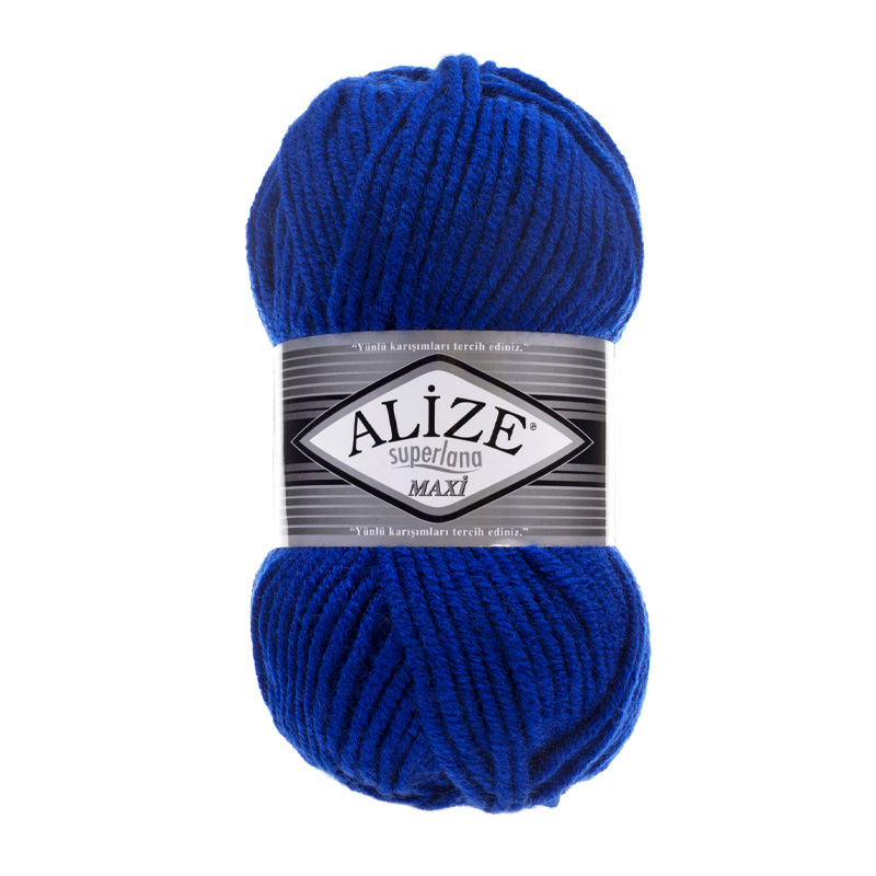 Alize Superlana Maxi Saks Mavi El Örgü İpi 141 Alize Superlana Maxi Saks Mavi El Örgü İpi 141