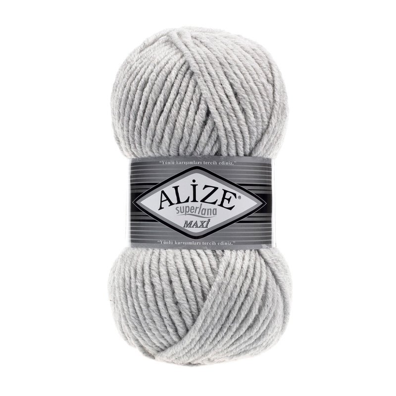 Alize Superlana Maxi Açık Gri Melanj El Örgü İpi 208 Alize Superlana Maxi Açık Gri Melanj El Örgü İpi 208