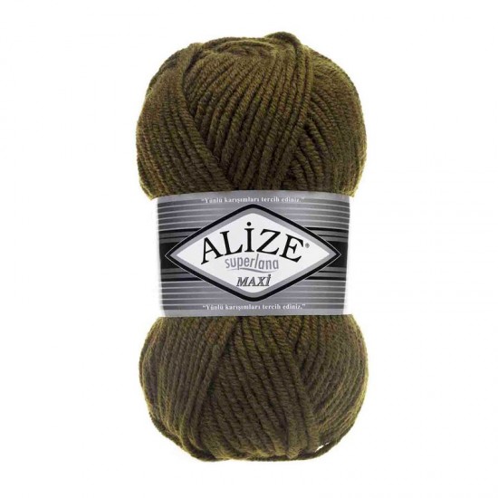 Alize Superlana Maxi Yağ Yeşili El Örgü İpi 214 Alize Superlana Maxi Yağ Yeşili El Örgü İpi 214
