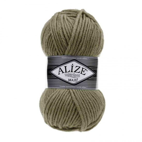 Alize Superlana Maxi Haki El Örgü İpi 345 Alize Superlana Maxi Haki El Örgü İpi 345