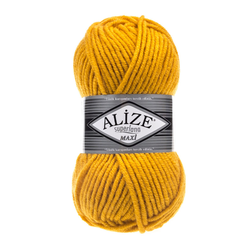 Alize Superlana Maxi Sarı El Örgü İpi 488 Alize Superlana Maxi Sarı El Örgü İpi 488