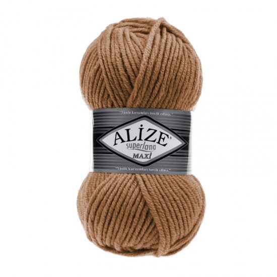 Alize Superlana Maxi Sütlü Kahve El Örgü İpi 499 Alize Superlana Maxi Sütlü Kahve El Örgü İpi 499