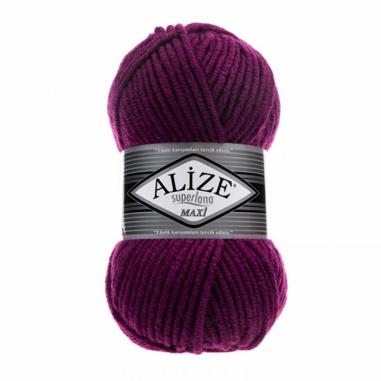Alize Superlana Maxi Fuşya El Örgü İpi 50 Alize Superlana Maxi Fuşya El Örgü İpi 50