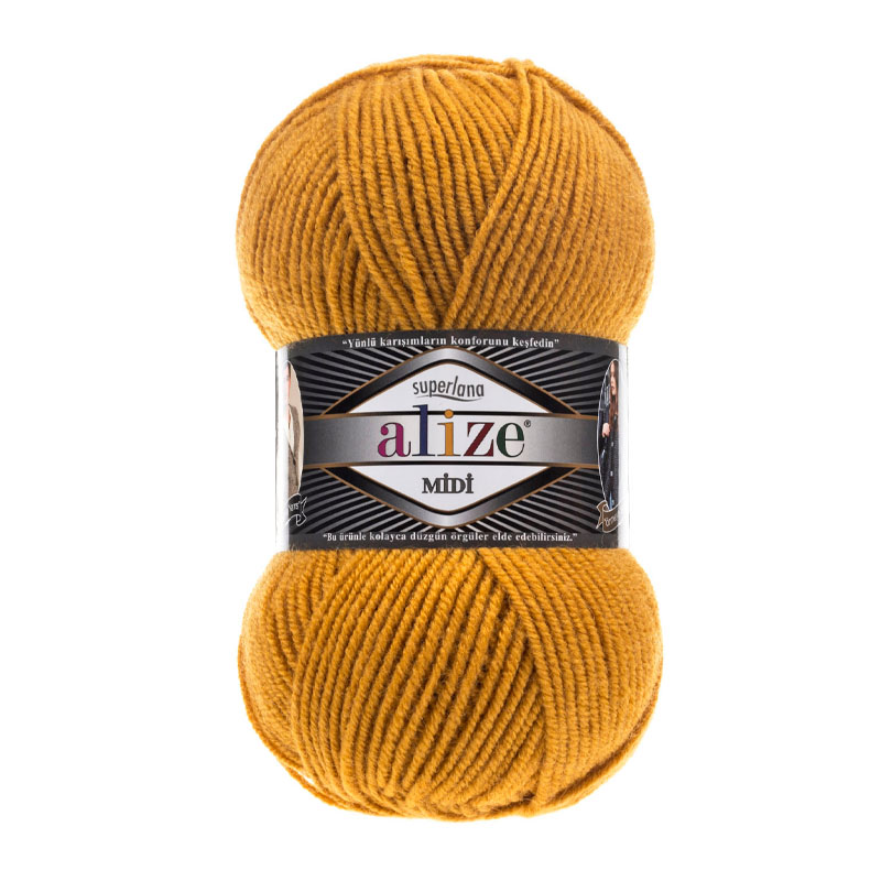 Alize Superlana Midi Safran El Örgü İpi 02 Alize Superlana Midi Safran El Örgü İpi 02