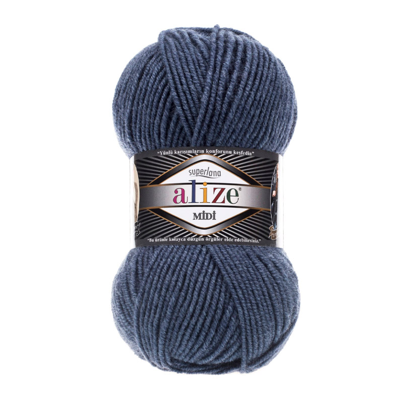Alize Superlana Midi Denim Melanj El Örgü İpi 203 Alize Superlana Midi Denim Melanj El Örgü İpi 203