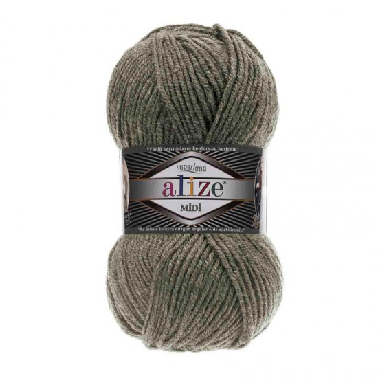 Alize Superlana Midi Haki El Örgü İpi 345 Alize Superlana Midi Haki El Örgü İpi 345