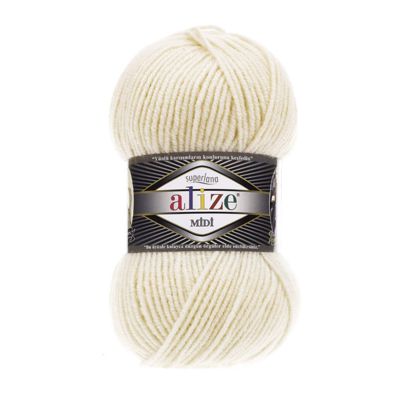 Alize Superlana Midi Fil Dişi El Örgü İpi 599 Alize Superlana Midi Fil Dişi El Örgü İpi 599