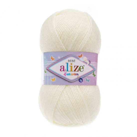 Alize Şekerim Bebe Krem El Örgü İpi 01 Alize Şekerim Bebe Krem El Örgü İpi 01