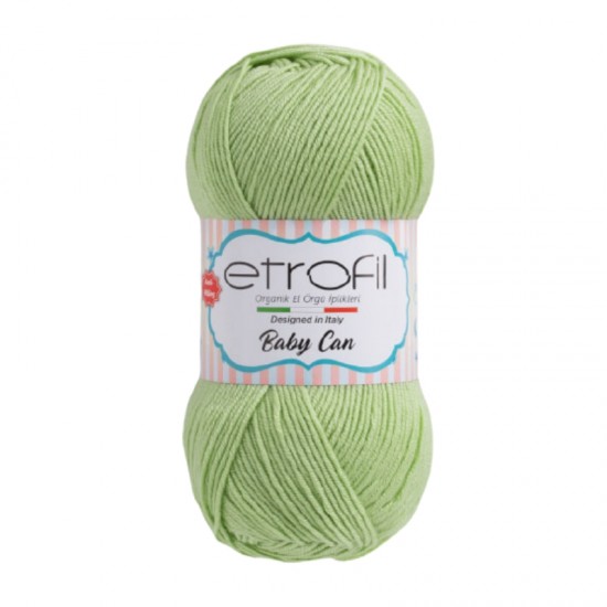 Etrofil Baby Can Açık Yeşil El Örgü İpi 80046