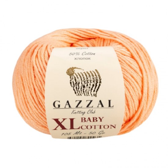 Gazzal Baby Cotton XL Yavruağzı El Örgü İpi 3412 Gazzal Baby Cotton XL Yavruağzı El Örgü İpi 3412