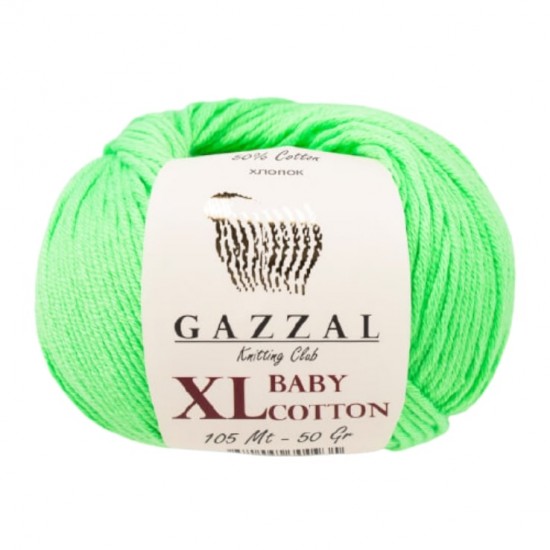 Gazzal Baby Cotton XL Fıstık Yeşili El Örgü İpi 3427 Gazzal Baby Cotton XL Fıstık Yeşili El Örgü İpi 3427