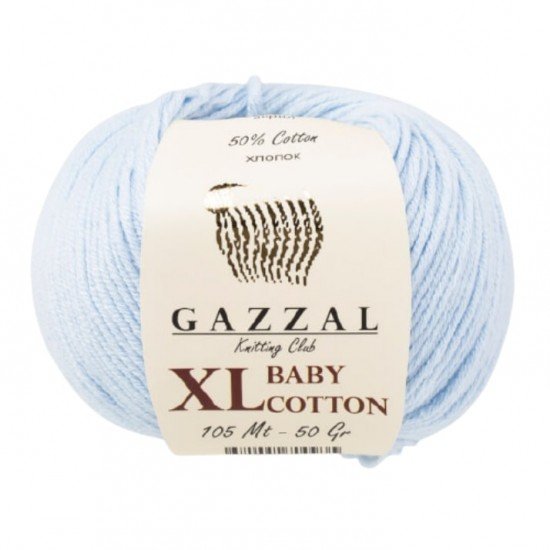 Gazzal Baby Cotton XL Bebe Mavisi El Örgü İpi 3429