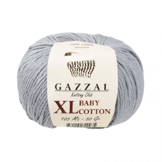 Gazzal Baby Cotton XL Gri El Örgü İpi 3430