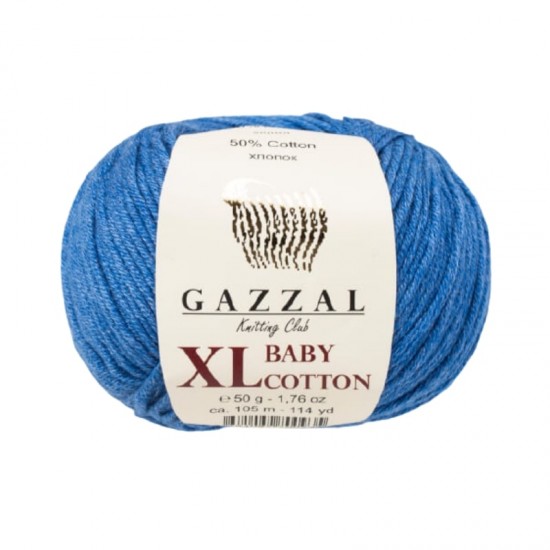 Gazzal Baby Cotton XL Koyu Mavi El Örgü İpi 3431 Gazzal Baby Cotton XL Koyu Mavi El Örgü İpi 3431