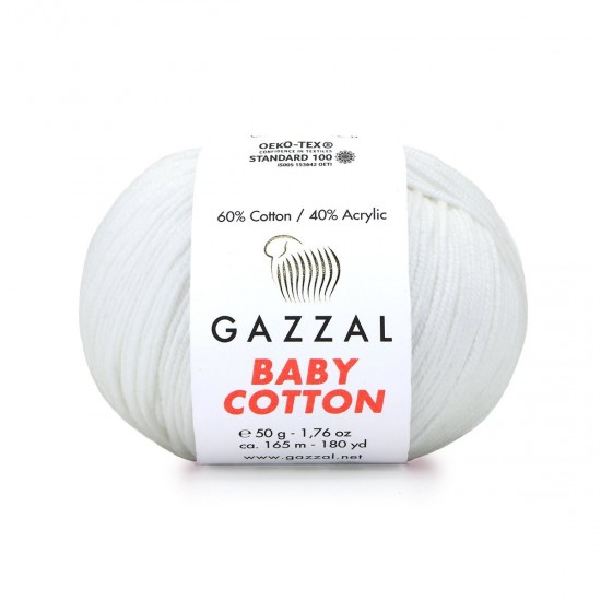 Gazzal Baby Cotton Ekru El Örgü İpi 3410 Gazzal Baby Cotton Ekru El Örgü İpi 3410