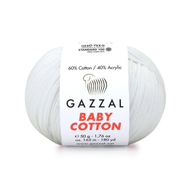 Gazzal Baby Cotton Ekru El Örgü İpi 3410 Gazzal Baby Cotton Ekru El Örgü İpi 3410