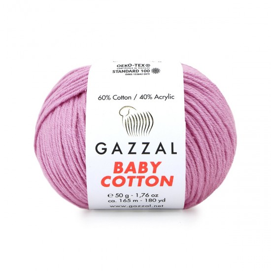 Gazzal Baby Cotton Koyu Lila El Örgü İpi 3422 Gazzal Baby Cotton Koyu Lila El Örgü İpi 3422