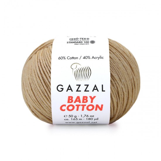 Gazzal Baby Cotton Sütlü Kahve El Örgü İpi 3424