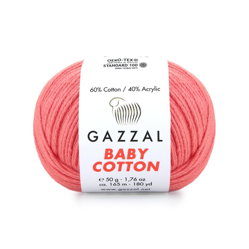 Gazzal Baby Cotton Bebe Pembe El Örgü İpi 3435