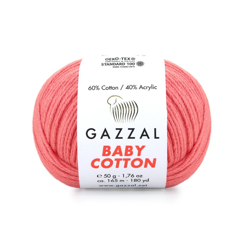 Gazzal Baby Cotton Bebe Pembe El Örgü İpi 3435 Gazzal Baby Cotton Bebe Pembe El Örgü İpi 3435
