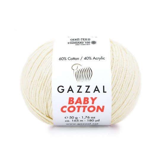 Gazzal Baby Cotton Bej El Örgü İpi 3437