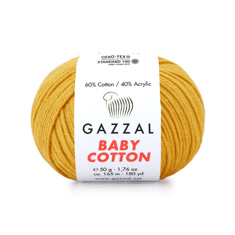 Gazzal Baby Cotton Hardal El Örgü İpi 3447 Gazzal Baby Cotton Hardal El Örgü İpi 3447
