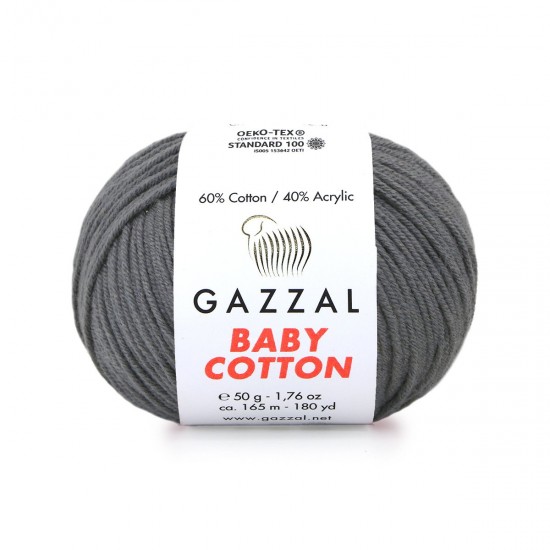Gazzal Baby Cotton Füme El Örgü İpi 3450