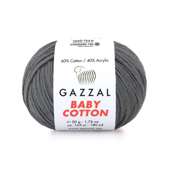 Gazzal Baby Cotton Füme El Örgü İpi 3450 Gazzal Baby Cotton Füme El Örgü İpi 3450