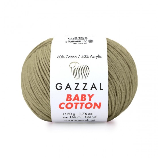Gazzal Baby Cotton Sütlü Kahve El Örgü İpi 3464