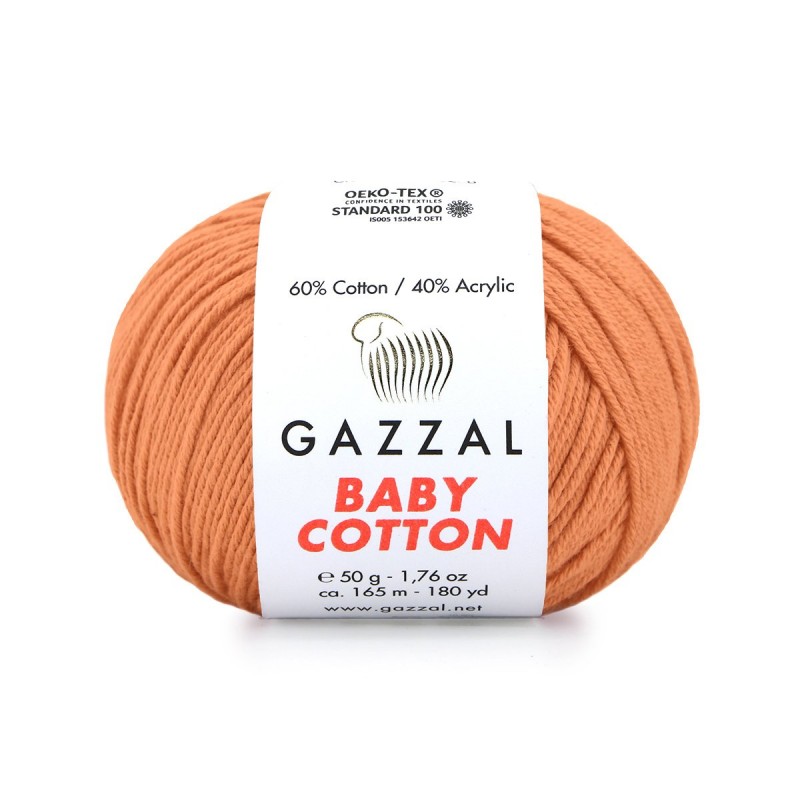 Gazzal Baby Cotton Taba El Örgü İpi 3465 Gazzal Baby Cotton Taba El Örgü İpi 3465