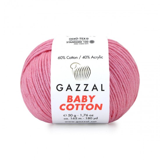 Gazzal Baby Cotton Koyu Pudra El Örgü İpi 3468