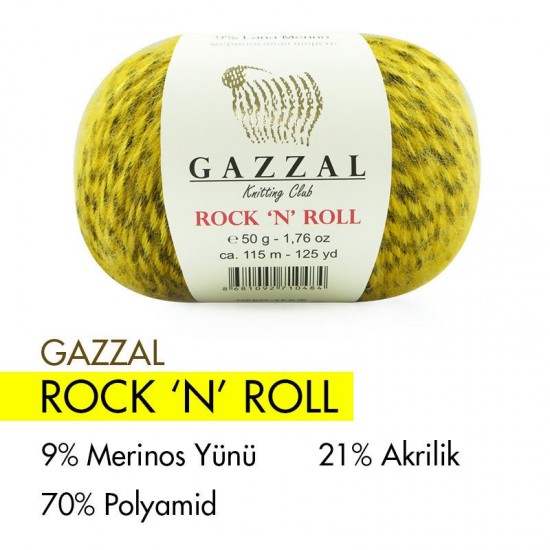 Gazzal Rock 'N' Roll Ebruli El Örgü İpi 13956