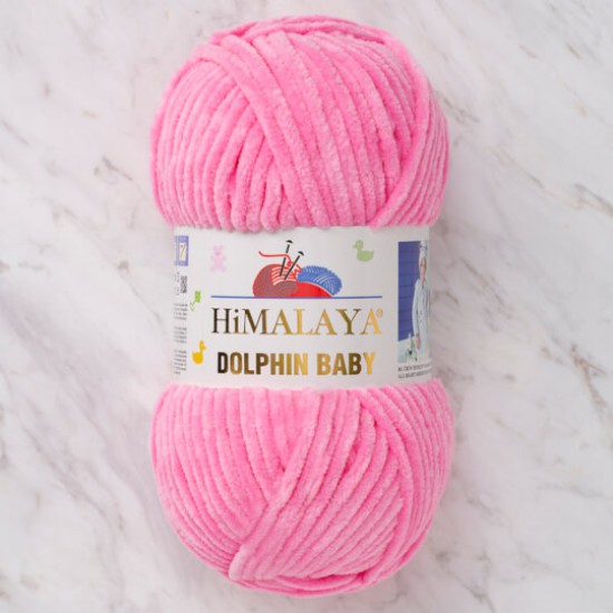 Himalaya Dolphin Baby Pembe Kadife El Örgü İpi 80309 Himalaya Dolphin Baby Pembe Kadife El Örgü İpi 80309
