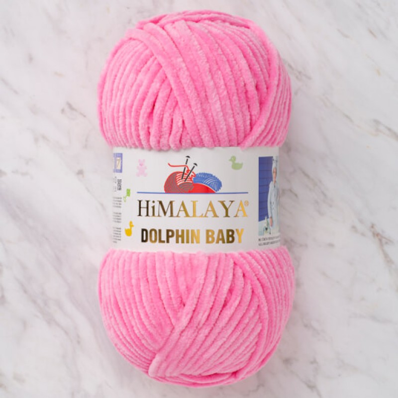 Himalaya Dolphin Baby Pembe Kadife El Örgü İpi 80309 Himalaya Dolphin Baby Pembe Kadife El Örgü İpi 80309