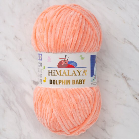 Himalaya Dolphin Baby Somon Kadife El Örgü İpi 80323 Himalaya Dolphin Baby Somon Kadife El Örgü İpi 80323