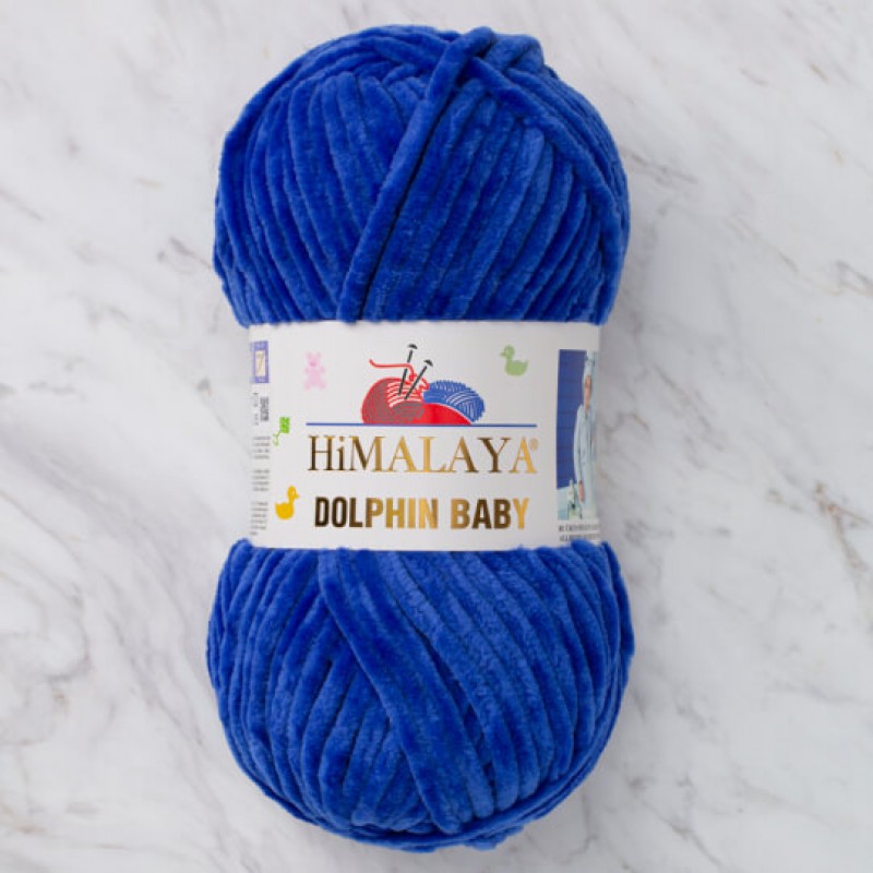 Himalaya Dolphin Baby Saks Mavi Kadife El Örgü İpi 80329 Himalaya Dolphin Baby Saks Mavi Kadife El Örgü İpi 80329