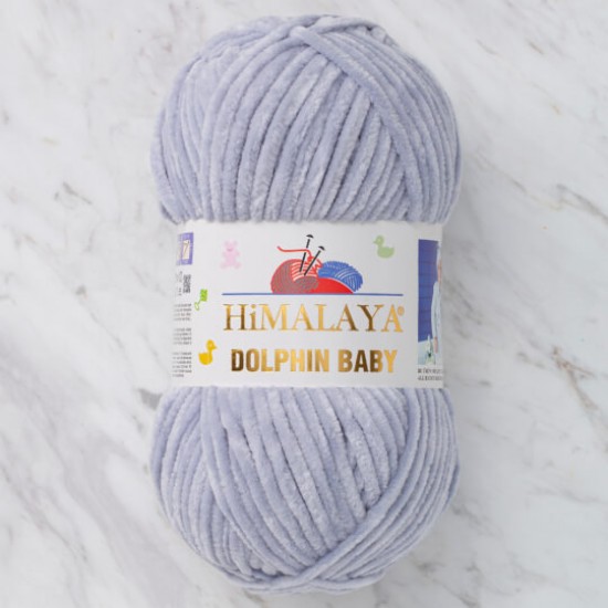 Himalaya Dolphin Baby Açık Gri Kadife El Örgü İpi 80351 Himalaya Dolphin Baby Açık Gri Kadife El Örgü İpi 80351