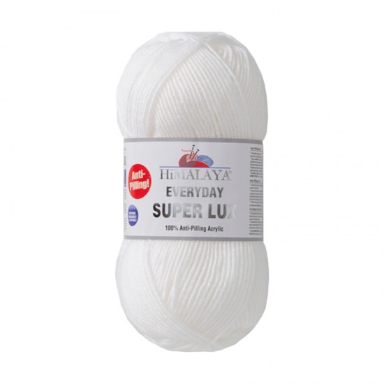 Himalaya Everyday Super Lux Beyaz El Örgü İpi 73401 Himalaya Everyday Super Lux Beyaz El Örgü İpi 73401