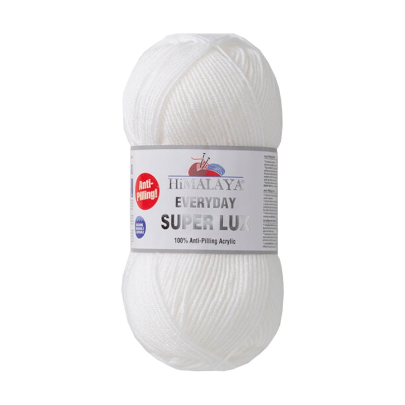 Himalaya Everyday Super Lux Beyaz El Örgü İpi 73401 Himalaya Everyday Super Lux Beyaz El Örgü İpi 73401