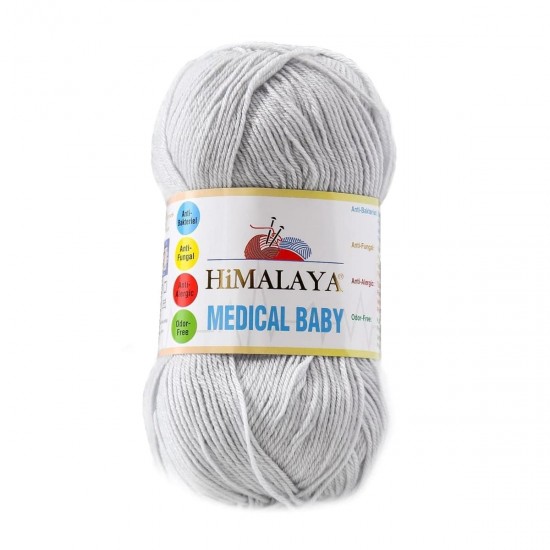 Himalaya Medical Baby Açık Gri El Örgü İpi 79226