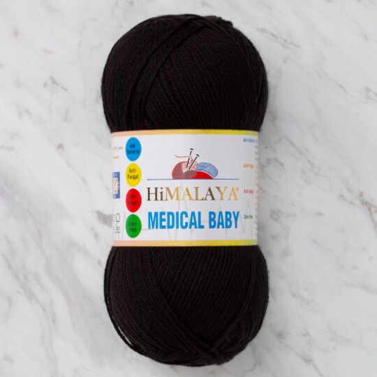 Himalaya Medical Baby Siyah El Örgü İpi 79228