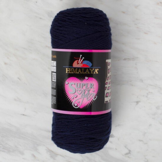 Himalaya Super Soft Yarn Lacivert El Örgü İpi 80809 Himalaya Super Soft Yarn Lacivert El Örgü İpi 80809