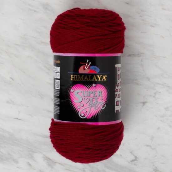 Himalaya Super Soft Yarn Koyu Kırmızı El Örgü İpi 80849 Himalaya Super Soft Yarn Koyu Kırmızı El Örgü İpi 80849