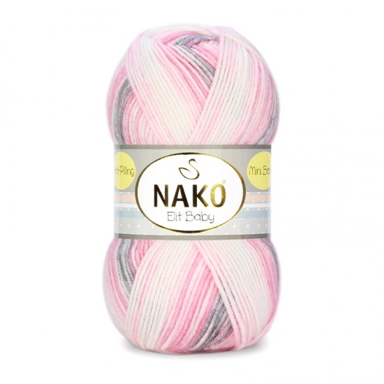 Nako Elit Baby Mini Batik El Örgü İpi 32419 Nako Elit Baby Mini Batik El Örgü İpi 32419