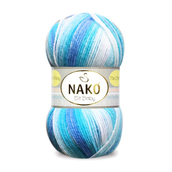 Nako Elit Baby Mini Batik El Örgü İpi 32455 Nako Elit Baby Mini Batik El Örgü İpi 32455