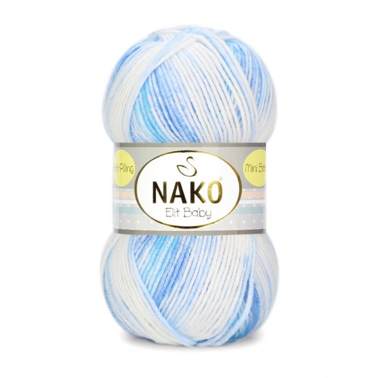 Nako Elit Baby Mini Batik El Örgü İpi 32459 Nako Elit Baby Mini Batik El Örgü İpi 32459