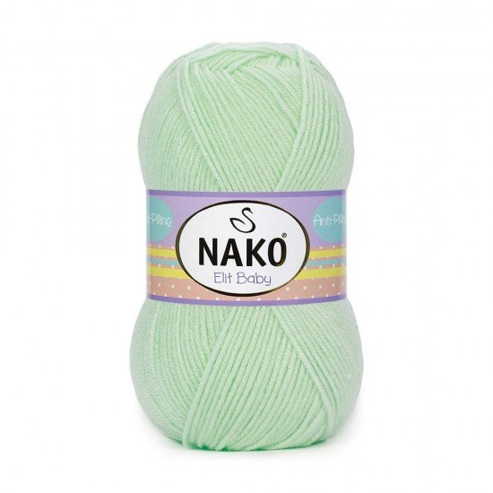 Nako Elit Baby Nil Yeşili El Örgü İpi 2587 Nako Elit Baby Nil Yeşili El Örgü İpi 2587
