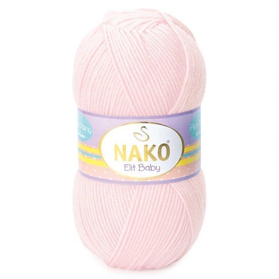 Nako Elit Baby Soft Pembe El Örgü İpi 2892